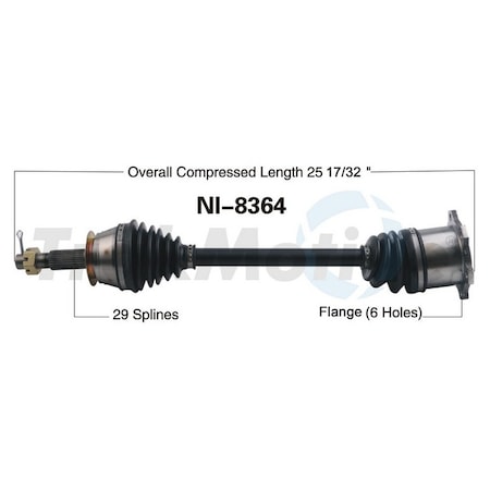 Surtrack Axle Cv Axle Shaft, Ni-8364 NI-8364